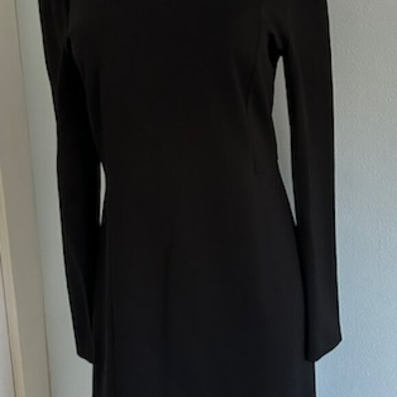 Theory Winsteen SS Mireena Ponte Knit Long Sleeve Knee Length Dress Sz 10 - Picture 3 of 6